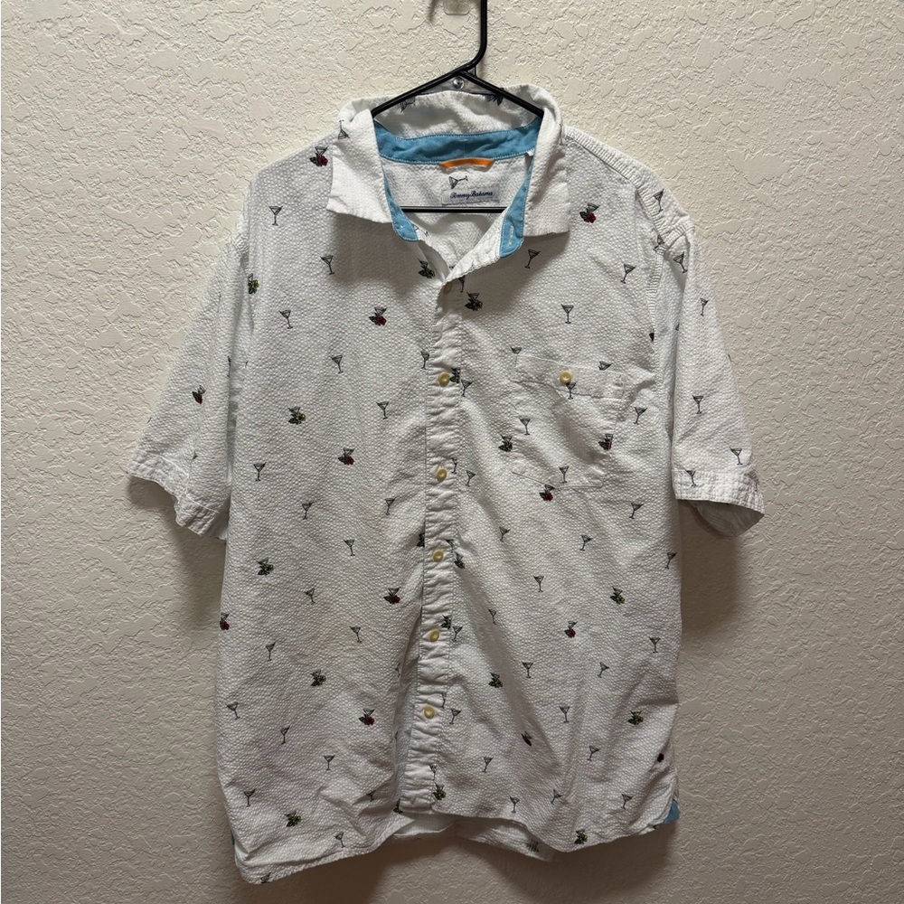 Tommy Bahama Cocktail Martini Button Up